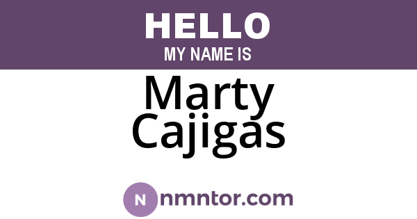 Marty Cajigas