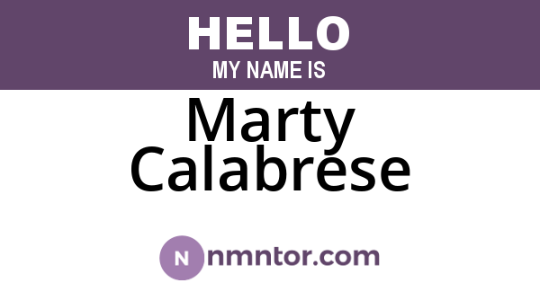 Marty Calabrese