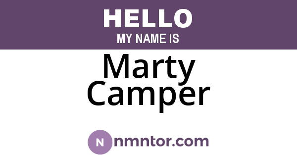 Marty Camper