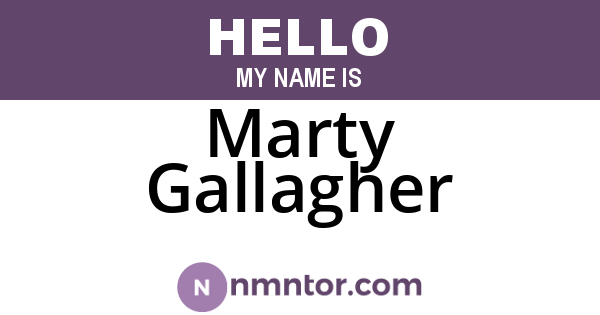 Marty Gallagher