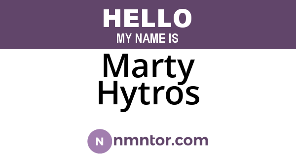 Marty Hytros