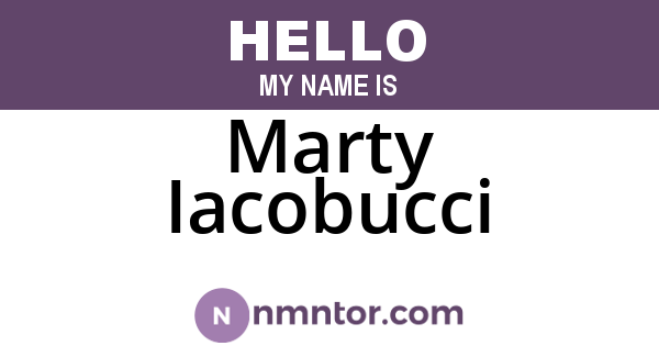 Marty Iacobucci