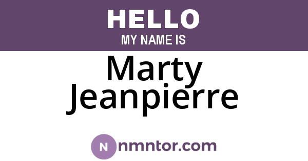 Marty Jeanpierre