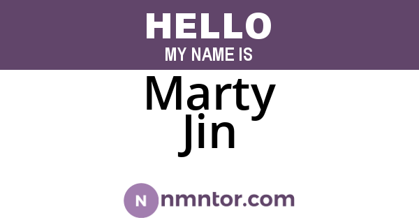 Marty Jin