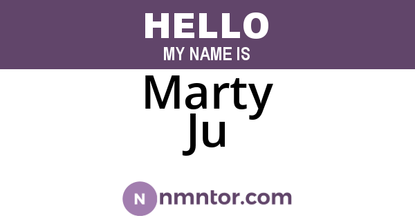 Marty Ju