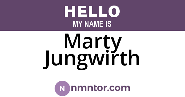 Marty Jungwirth