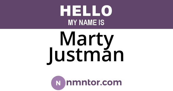 Marty Justman