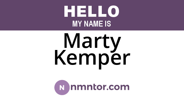 Marty Kemper