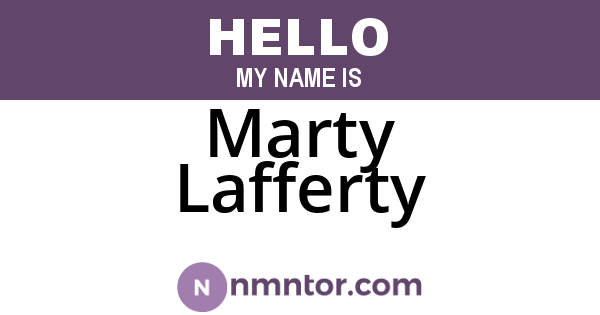 Marty Lafferty