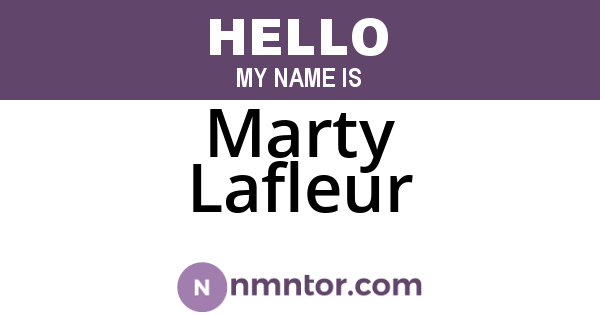 Marty Lafleur