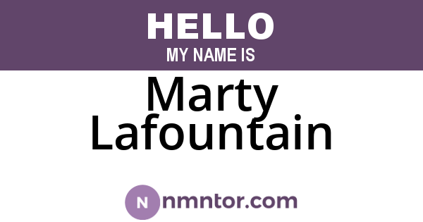 Marty Lafountain