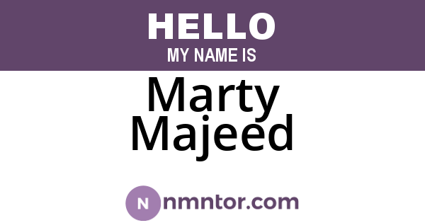 Marty Majeed