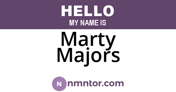 Marty Majors