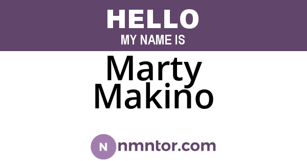 Marty Makino