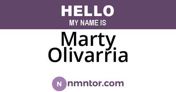 Marty Olivarria