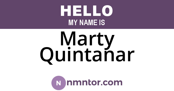 Marty Quintanar
