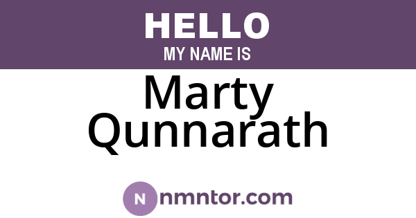 Marty Qunnarath