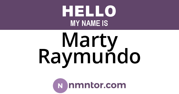 Marty Raymundo