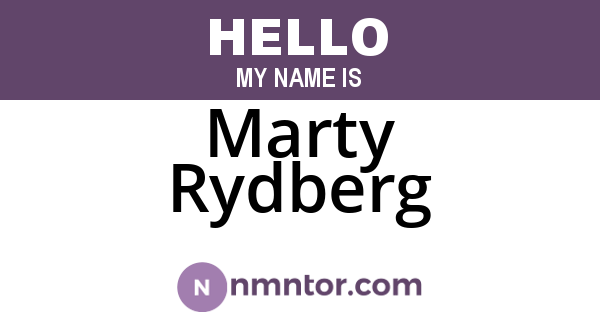 Marty Rydberg