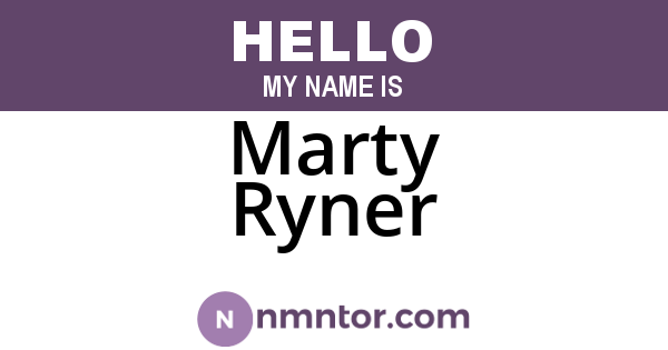 Marty Ryner