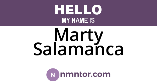 Marty Salamanca
