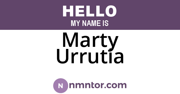 Marty Urrutia