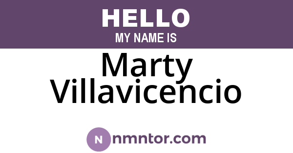 Marty Villavicencio