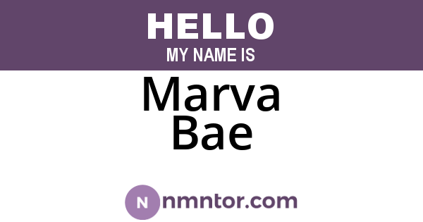 Marva Bae