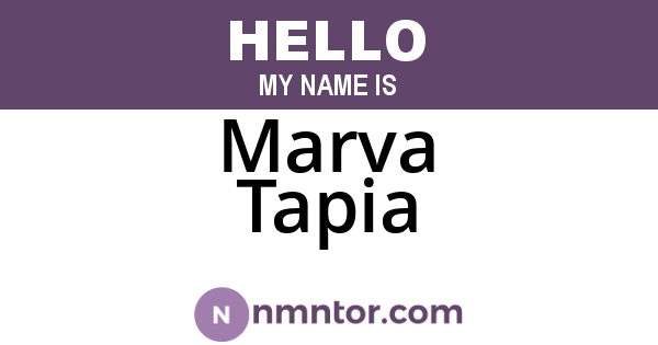 Marva Tapia