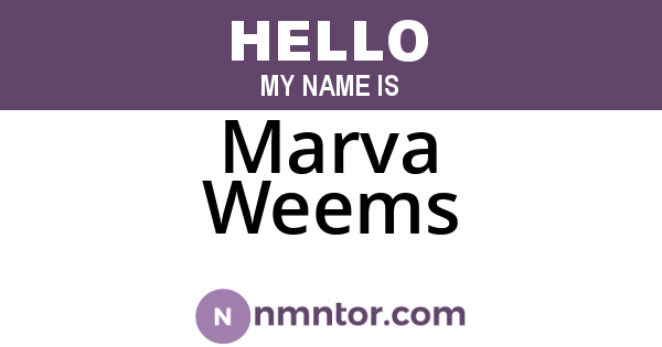 Marva Weems