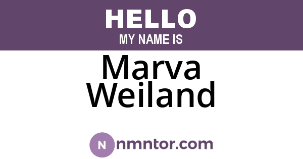 Marva Weiland