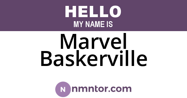 Marvel Baskerville