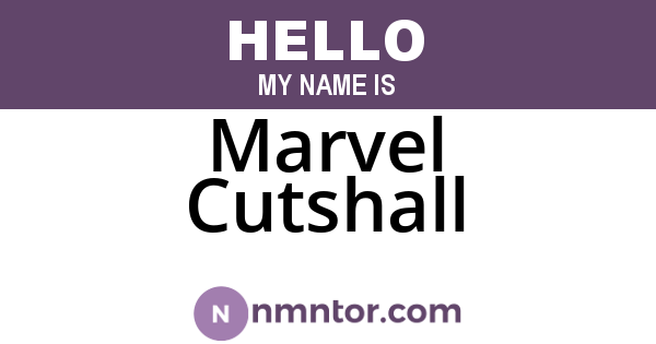 Marvel Cutshall