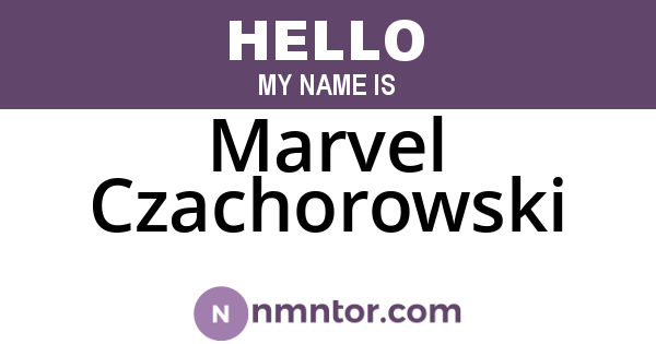 Marvel Czachorowski