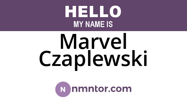 Marvel Czaplewski