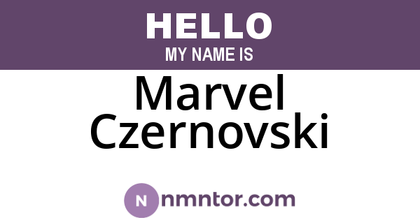 Marvel Czernovski