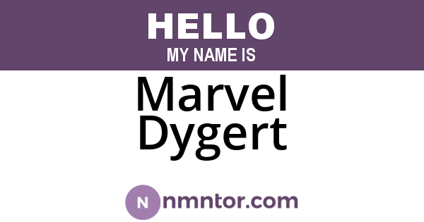 Marvel Dygert