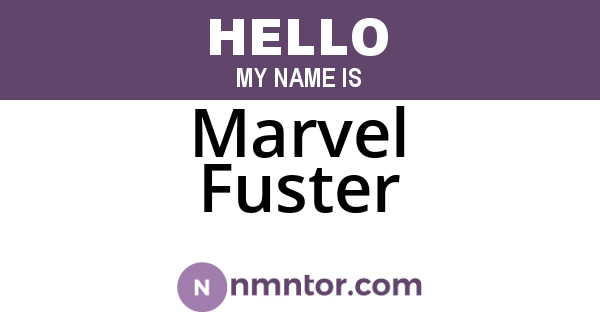 Marvel Fuster