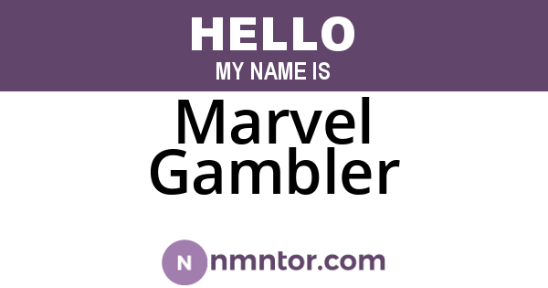 Marvel Gambler