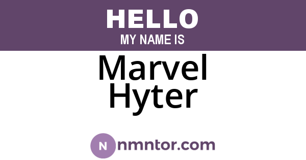 Marvel Hyter