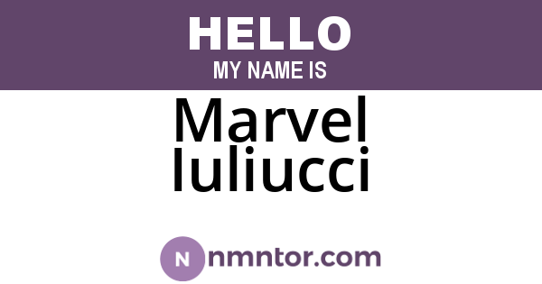 Marvel Iuliucci