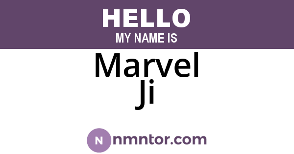 Marvel Ji