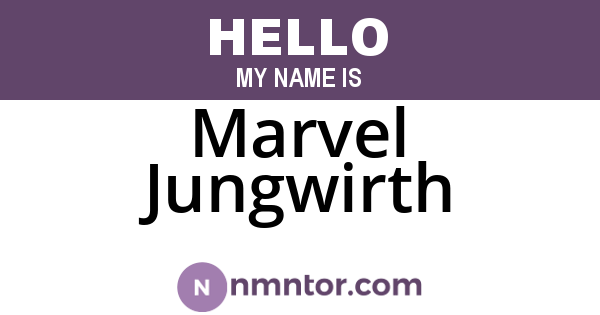 Marvel Jungwirth