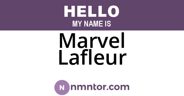 Marvel Lafleur