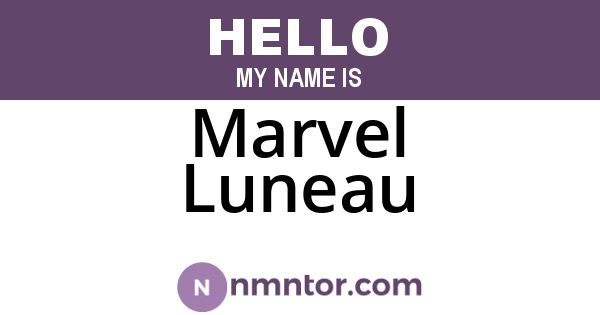 Marvel Luneau