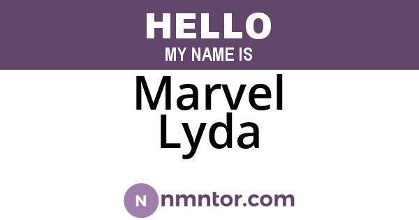 Marvel Lyda