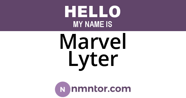 Marvel Lyter