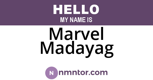 Marvel Madayag