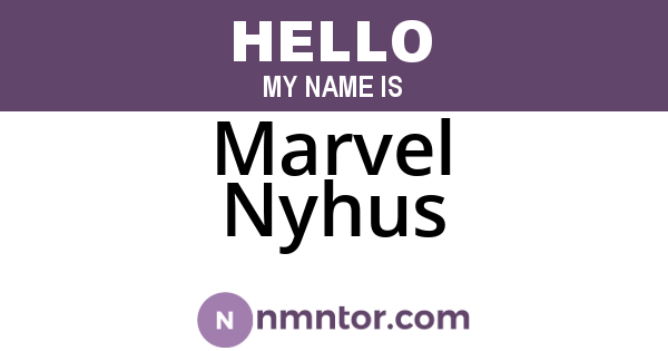 Marvel Nyhus