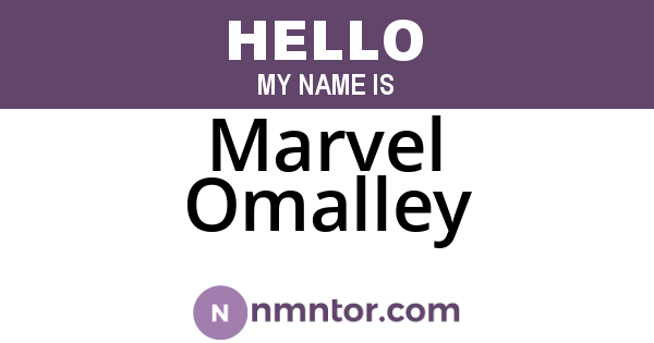 Marvel Omalley
